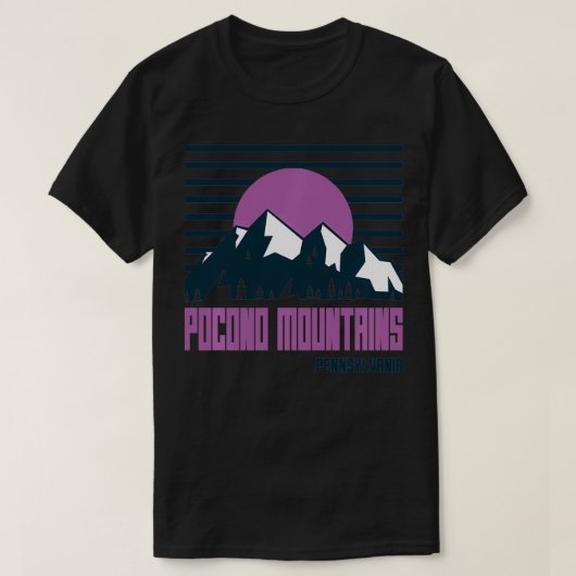 Pocono Mountains  gebergte Hiking Pennsylv T-shirt (Design voorkant)
