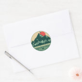 Pocono Mountains PA  Souvenir Gift Ronde Sticker (Envelop)