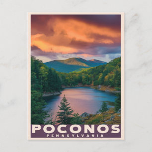 Pocono Mountains Pennsylvania Briefkaart