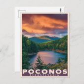 Pocono Mountains Pennsylvania Briefkaart (Voorkant / Achterkant)