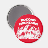 Pocono Mountains Pennsylvania Magneet (Voorkant / Achterkant)