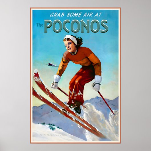 Pocono Mountains Pennsylvania Marilyn Monroe Poster (Voorkant)