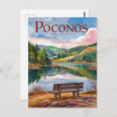 Pocono Mountains Pennsylvania Ontspannen Briefkaart (Voorkant / Achterkant)