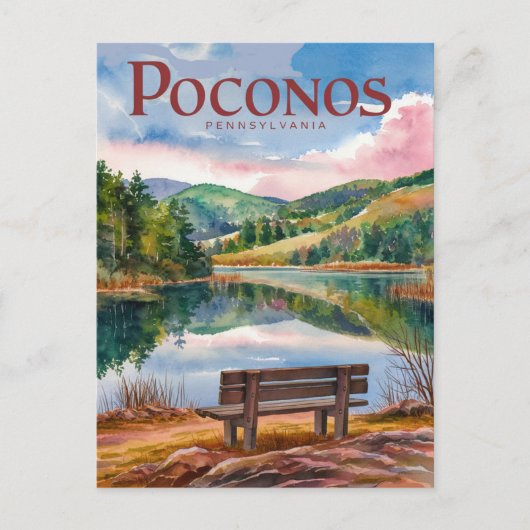 Pocono Mountains Pennsylvania Ontspannen Briefkaart (Voorkant)
