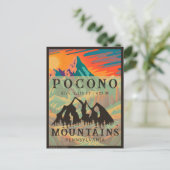 Pocono Mountains Pennsylvania - Retro Souvenirs Briefkaart (Staand voorkant)