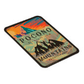 Pocono Mountains Pennsylvania - Retro Souvenirs Magneet (Rechterzijde)