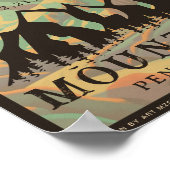 Pocono Mountains Pennsylvania - Retro Souvenirs Poster (Hoek)