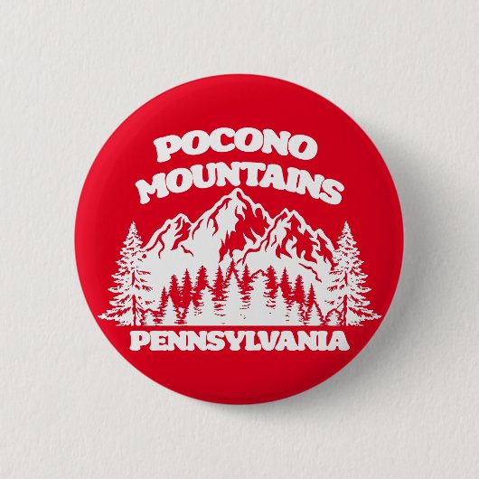 Pocono Mountains Pennsylvania Ronde Button 5,7 Cm (Voorkant)