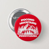 Pocono Mountains Pennsylvania Ronde Button 5,7 Cm (Voorkant /achterkant)