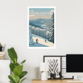 Pocono Mountains Pennsylvania Ski Run Poster (Thuiskantoor)