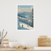 Pocono Mountains Pennsylvania Ski Run Poster (Keuken)