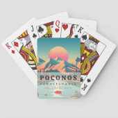 Pocono Mountains Pennsylvania  Souvenirs Pokerkaarten (Achterkant)
