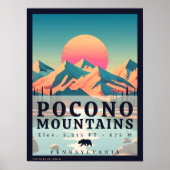 Pocono Mountains Pennsylvania Souvenirs Poster (Voorkant)