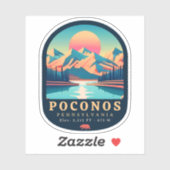 Pocono Mountains Pennsylvania  Souvenirs Sticker (Vel)