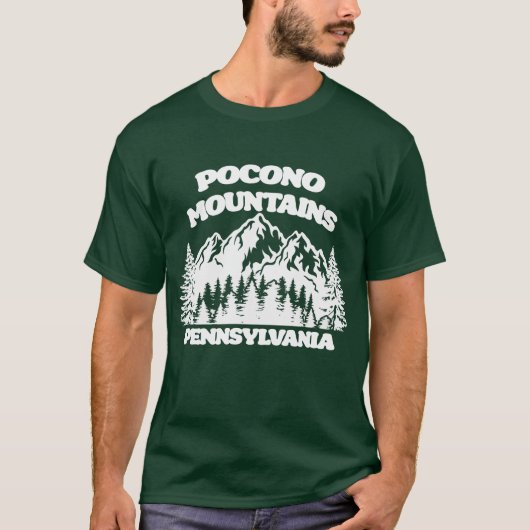 Pocono Mountains Pennsylvania T-shirt (Voorkant)