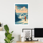 Pocono Mountains Ski Print 1 (Thuiskantoor)