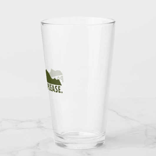 Poconos alsjeblieft glas (Links)