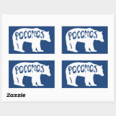 Poconos Beer Rechthoekige Sticker (Vel)
