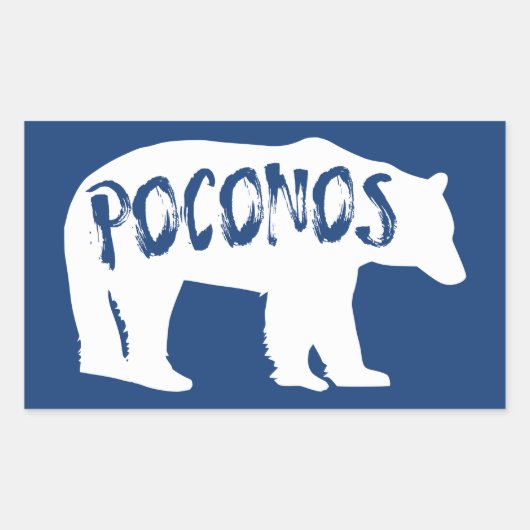 Poconos Beer Rechthoekige Sticker (Voorkant)