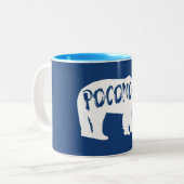 Poconos Beer Tweekleurige Koffiemok (Voorkant links)