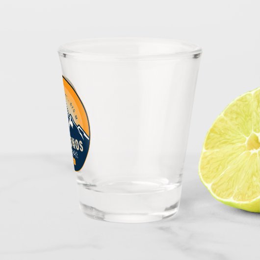 Poconos Mountains Pennsylvania Beer Hiking Sunset Shot Glas (Rechts)