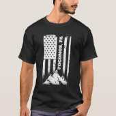 Poconos Pa Pennsylvania American Distressed Patrio T-shirt (Voorkant)