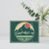 Poconos PA Retro Sunset  Souvenir Gift Briefkaart (Staand voorkant)