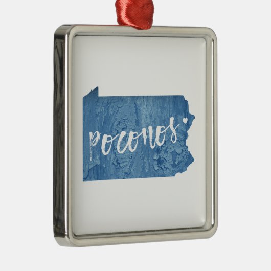 Poconos, Pennsylvania Metalen Ornament (Rechts)