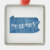 Poconos, Pennsylvania Metalen Ornament (Voorkant)