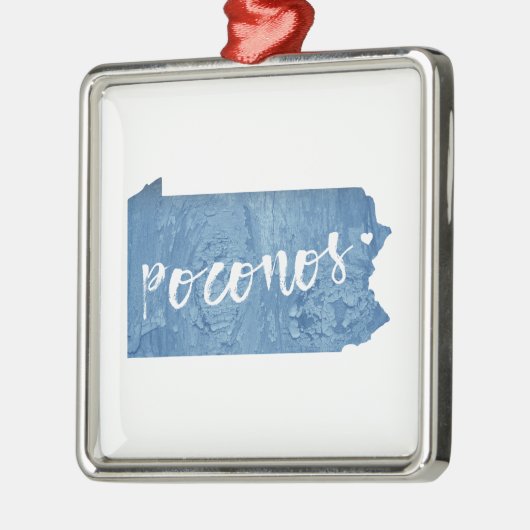 Poconos, Pennsylvania Metalen Ornament (Links)