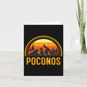 Poconos Pennsylvania Pa Bergen Wandelen Souvenir Kaart