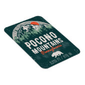 Poconos Pennsylvania PA Mountain Gift Retro Magneet (Rechterzijde)