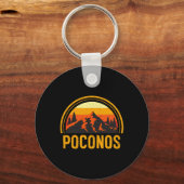 Poconos Pennsylvania Pa Mountains Hiking Souvenir  Sleutelhanger (Voorkant)