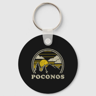 Poconos Pennsylvania Pa T-shirt vintage wandelen M Sleutelhanger