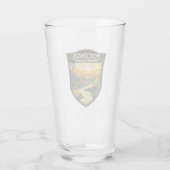 Poconos Pennsylvania Reizen Kunst Vintage Glas (Achterkant)