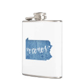 Poconos, Pennsylvania Wood Grain Heupfles (Links)