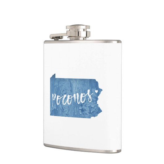 Poconos, Pennsylvania Wood Grain Heupfles (Links)