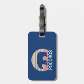 Poconos Retro-Beer Bagagelabel (Achterkant verticaal)