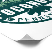 Poconos Retro Pennsylvania Mountains 60 Poster (Hoek)