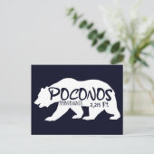 Poconos Retro Pennsylvania Mountains Beer Briefkaart (Staand voorkant)