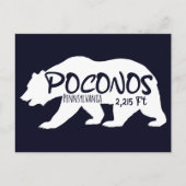 Poconos Retro Pennsylvania Mountains Beer Briefkaart (Voorkant)