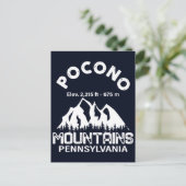 Poconos Retro Pennsylvania Mountains Briefkaart (Staand voorkant)