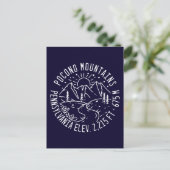 Poconos Retro Pennsylvania Mountains Briefkaart (Staand voorkant)