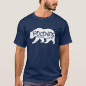 Poconos Retro Pennsylvania Mountains T-shirt (Voorkant)
