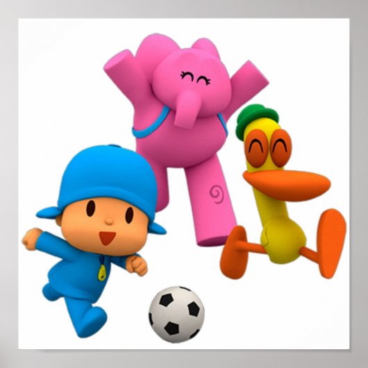 pocoyo-football poster (Voorkant)