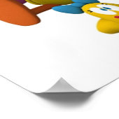 pocoyo's en vrienden zijn glimlach, tshirt masker  poster (Hoek)