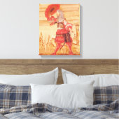 Pocquelin in de rol van Mascarille Canvas Afdruk (Insitu (Slaapkamer))