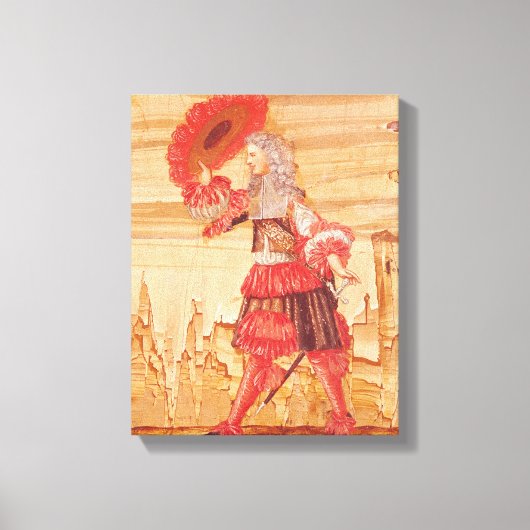 Pocquelin in de rol van Mascarille Canvas Afdruk (Voorkant)