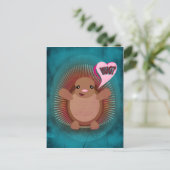 Pocupine Hug Briefkaart (Staand voorkant)
