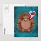 Pocupine Hug Briefkaart (Voorkant / Achterkant)